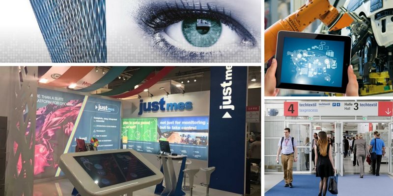 Industrie 4.0 et innovation numérique avec Just MES à Techtextil 2017 !